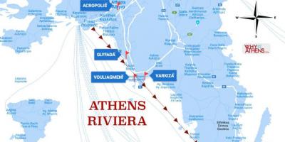 Aten karta - Kartor Aten (Grekland)